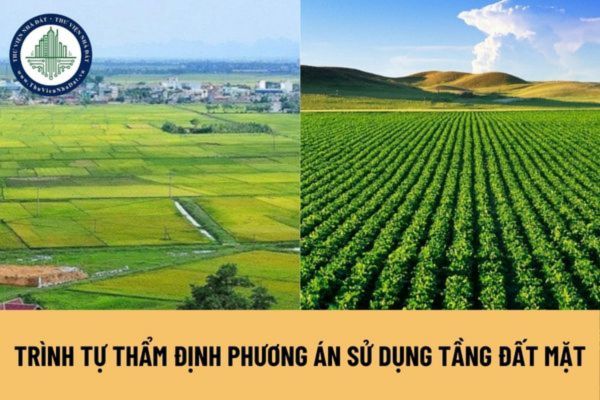 Trình tự thẩm định phương án sử dụng tầng đất mặt theo quy định như thế nào?