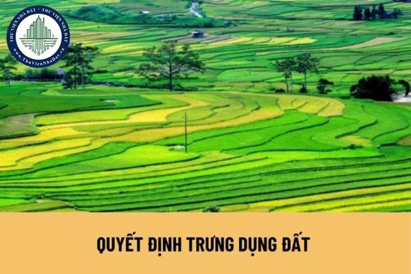 Quyết định trưng dụng đất có bao gồm mục đích, thời hạn trưng dụng đất hay không?