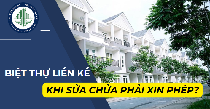 Sửa chữa, xây dựng biệt thự liền kề có cần phải xin phép hàng xóm? (Hình ảnh từ Internet)