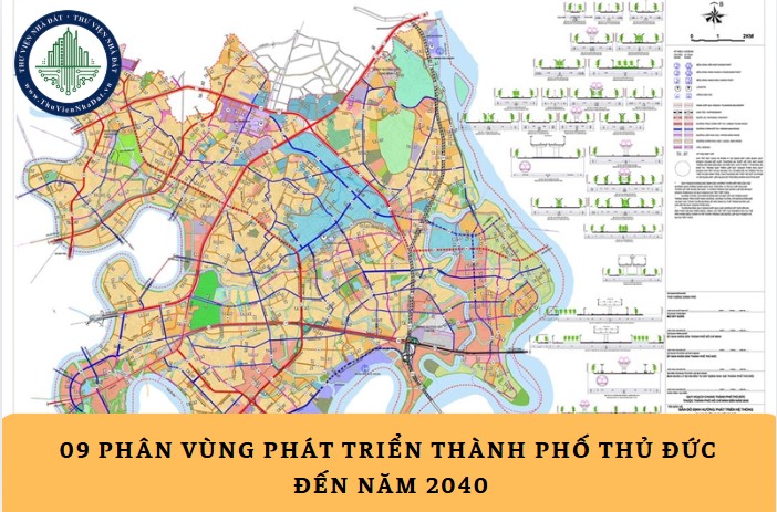 9 phân vùng phát triển thành phố Thủ Đức đến năm 2040