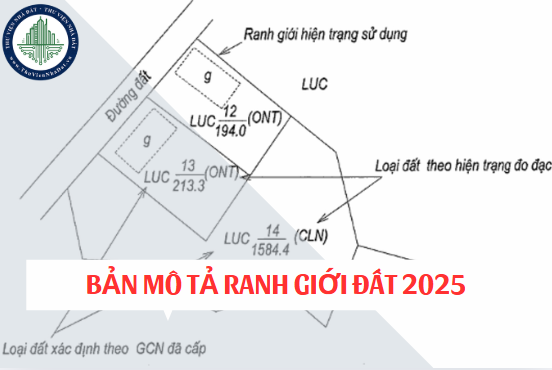 Hướng dẫn lập bản mô tả ranh giới, mốc giới thửa đất theo quy định mới từ 15/01/2025