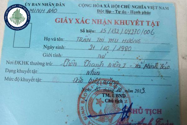 Giấy xác nhận khuyết tật bị rách mất 1/3 liệu có cấp đổi lại được quy định như thế nào?