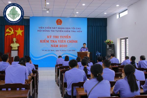 Hội đồng thi tuyển Kiểm tra viên chính, Kiểm tra viên cao cấp Viện kiểm sát nhân dân được quy định như thế nào?