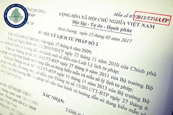 Nội dung Phiếu lý lịch tư pháp số 2 được quy định như thế nào?