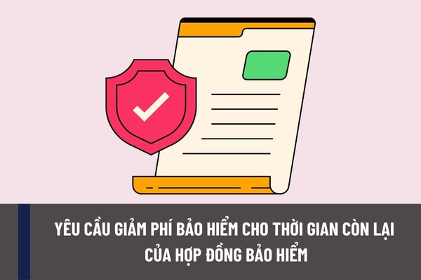 Khi nào bên mua bảo hiểm được phép yêu cầu giảm phí bảo hiểm cho thời gian còn lại của hợp đồng bảo hiểm?