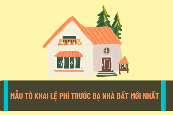 Mầu tờ khai lệ phí trước bạ nhà đất mới nhất hiện nay? Những đối tượng nào sẽ phải nộp lệ phí trước bạ nhà đất?