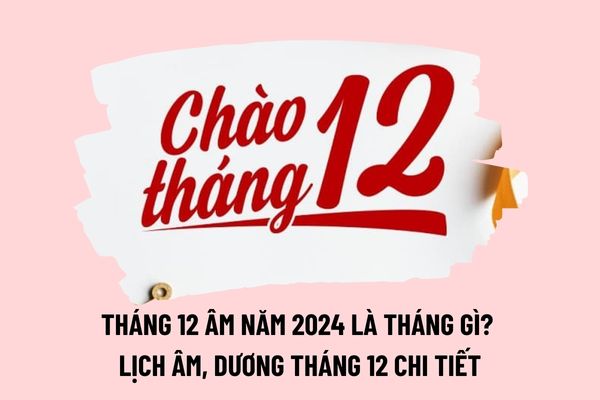 Tháng 12 âm năm 2024 là tháng gì? Tháng 12 âm là tháng mấy dương? Lịch tháng 12 Dương lịch, Âm lịch chi tiết như thế nào?