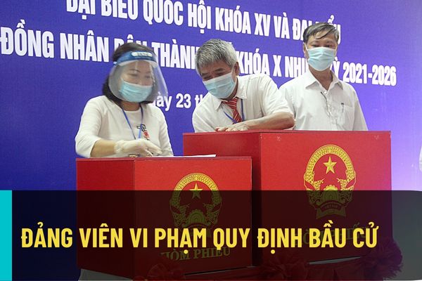 Đảng viên buông lỏng lãnh đạo, thiếu trách nhiệm dẫn đến vi phạm nghiêm trọng nguyên tắc bầu cử có bị kỷ luật không?