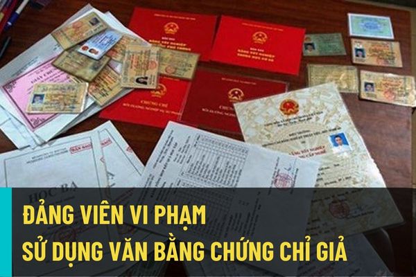 Đảng viên sử dụng văn bằng, chứng chỉ, chứng nhận không hợp pháp có bị kỷ luật không? Có truy cứu hình sự đối với việc sử dùng chứng chỉ giả?