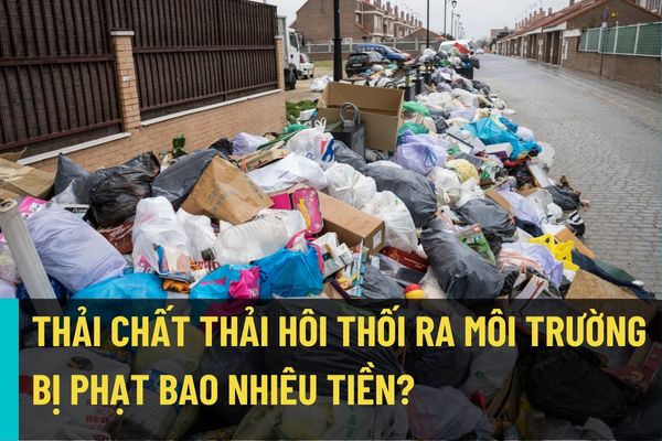 Hành vi thải chất gây mùi khó chịu, hôi thối và khí thải vượt quy chuẩn kỹ thuật vào môi trường sẽ bị phạt bao nhiêu tiền?