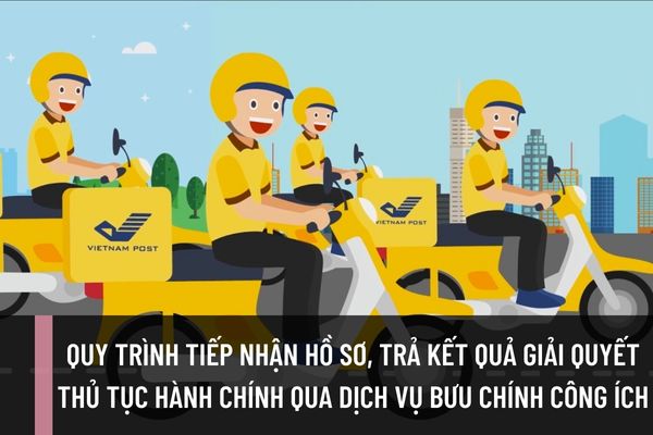 Quy trình tiếp nhận hồ sơ, trả kết quả giải quyết thủ tục hành chính qua dịch vụ bưu chính công ích như thế nào?