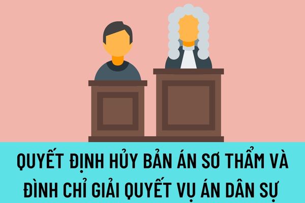 Quyết định hủy bản án sơ thẩm và đình chỉ giải quyết vụ án dân sự cấp phúc thẩm có quyền sửa phần án phí sơ thẩm không?