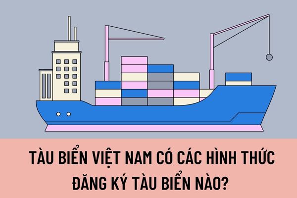 Tàu biển Việt Nam có các hình thức đăng ký tàu biển nào? Điều kiện đăng ký tàu biển Việt Nam được quy định như thế nào?