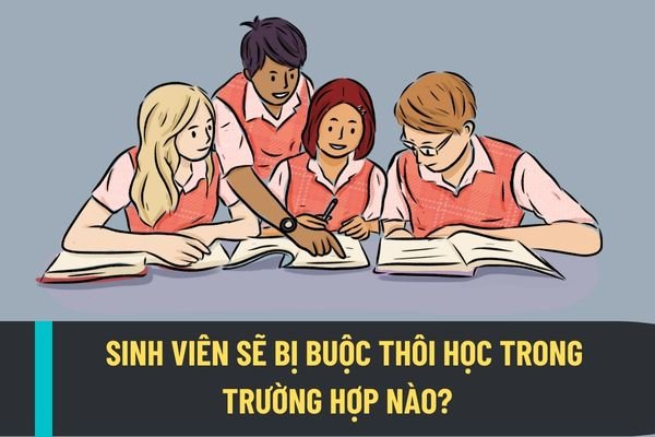 Sinh viên sẽ bị buộc thôi học trong trường hợp nào? Sinh viên có kết quả học tập theo tín chỉ yếu kém có bị buộc thôi học không?