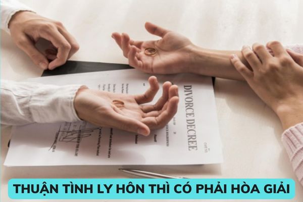 Thuận tình ly hôn thì có phải hòa giải tại cơ sở không? Những trường hợp nào được coi là không hòa giải được?