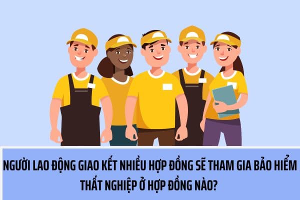 Trường hợp người lao động giao kết nhiều hợp đồng thì người lao động tham gia bảo hiểm thất nghiệp đối với hợp đồng nào?