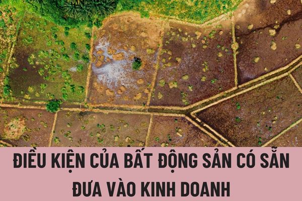 Điều kiện của bất động sản có sẵn đưa vào kinh doanh là gì? Điều kiện của tổ chức, cá nhân kinh doanh bất động sản có sẵn là gì?