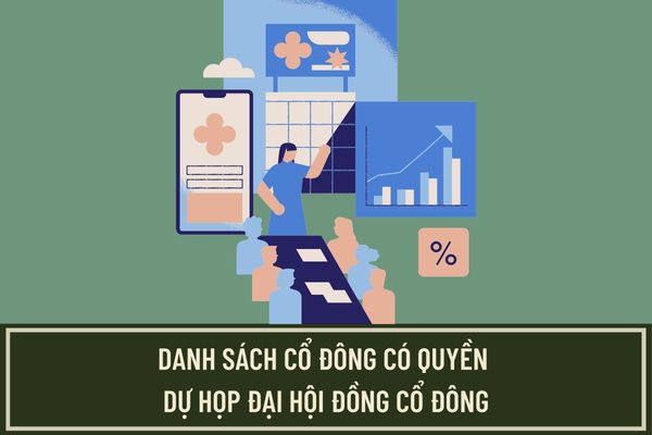 Danh sách cổ đông có quyền dự họp Đại hội đồng cổ đông được lập tại thời điểm nào? Thông báo họp Đại hội đồng cổ đông do ai gửi?