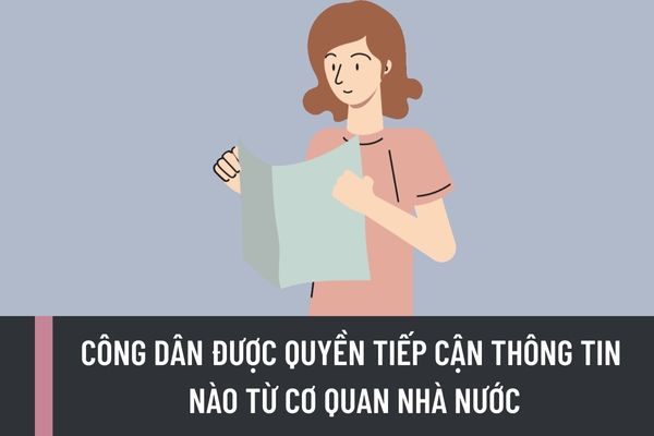 Công dân được quyền tiếp cận thông tin nào từ Cơ quan nhà nước? Cơ quan nhà nước không được cung cấp thông tin trong trường hợp nào?