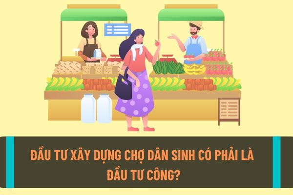 Chợ dân sinh là gì? Đầu tư xây dựng chợ dân sinh có phải là hoạt động đầu tư công sử dụng vốn ngân sách nhà nước không?