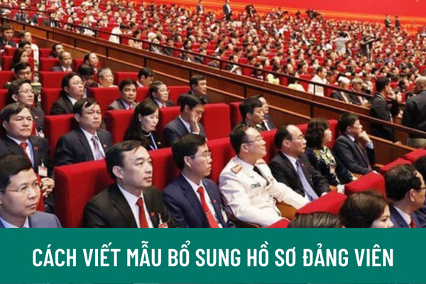 Cách viết mẫu phiếu bổ sung hồ sơ đảng viên mới nhất năm 2022? Việc bổ sung hồ sơ đảng viên được quy định như thế nào?