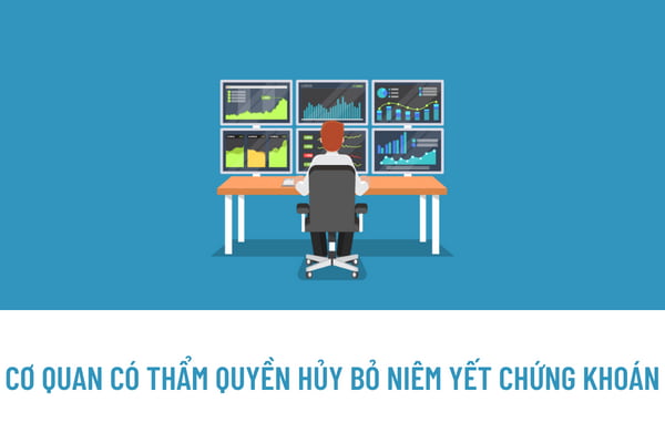 Cơ quan nào có thẩm quyền hủy bỏ niêm yết chứng khoán trên thị trường chứng khoán? Việc xử lý hành vi vi phạm quy định về niêm yết chứng khoán được quy định như thế nào?