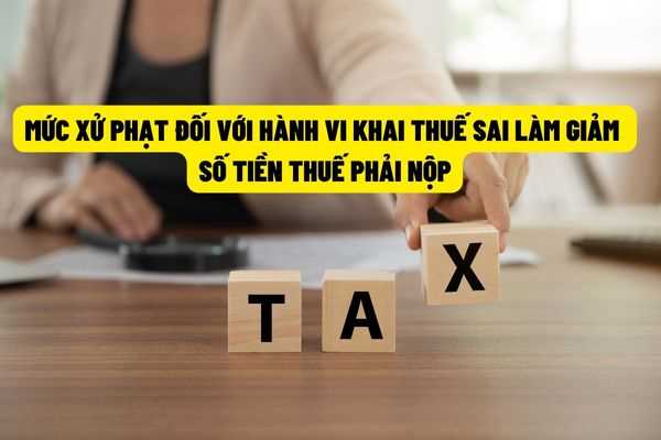 Mức xử phạt hành chính đối với hành vi khai thuế sai dẫn đến thiếu số tiền thuế phải nộp hoặc tăng số tiền thuế được miễn, giảm, hoàn? 