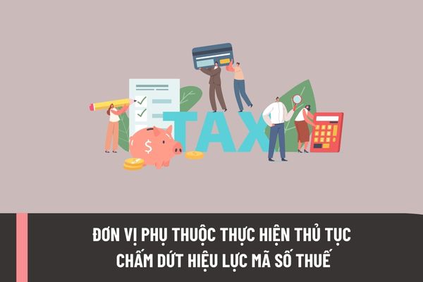 Đơn vị phụ thuộc thực hiện thủ tục chấm dứt hiệu lực mã số thuế thì cần chuẩn bị những giấy tờ gì?