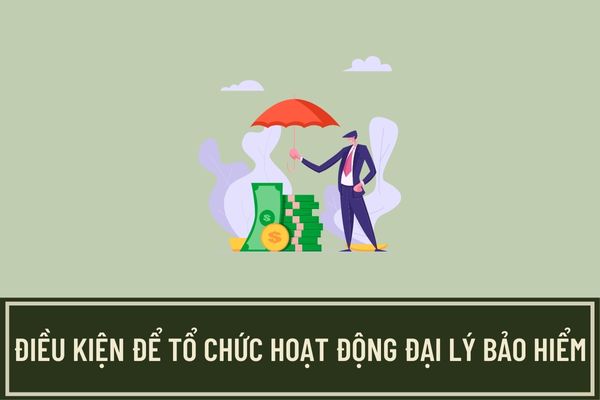 Điều kiện để tổ chức không phải tổ chức tín dụng hoạt động đại lý bảo hiểm là gì? Điều kiện để tổ chức tín dụng hoạt động đại lý bảo hiểm là gì?