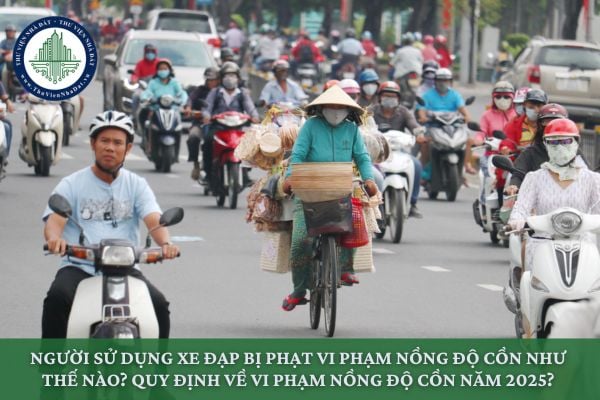 Người sử dụng xe đạp bị phạt vi phạm nồng độ cồn như thế nào? Quy định về vi phạm nồng độ cồn năm 2025?