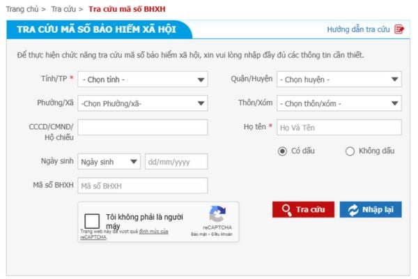 Tra cứu mã số bảo hiểm y tế