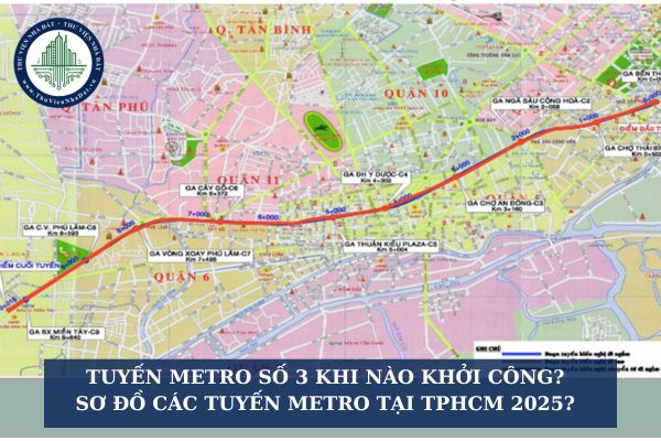 Tuyến metro số 3 khi nào khởi công? Sơ đồ các tuyến metro tại TPHCM 2025?