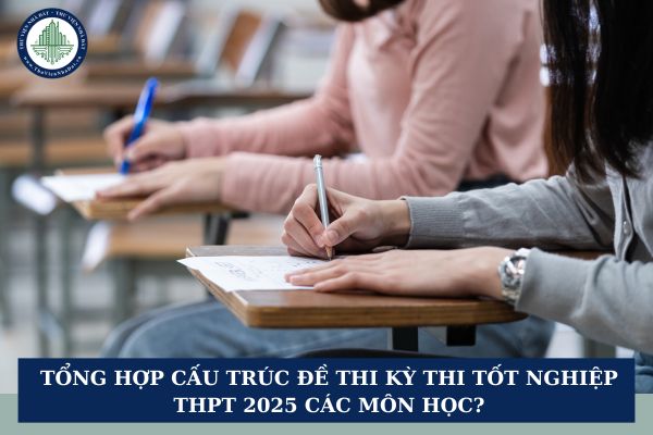 Tổng hợp cấu trúc đề thi kỳ thi tốt nghiệp THPT 2025 các môn học?