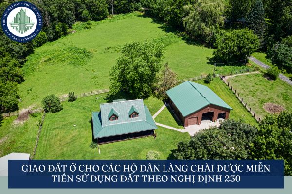 Giao đất ở cho các hộ dân làng chài được miễn tiền sử dụng đất theo Nghị định 230