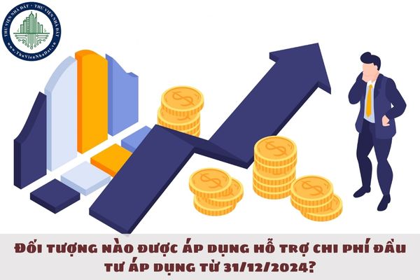 Đối tượng nào được áp dụng hỗ trợ chi phí đầu tư áp dụng từ từ 31/12/2024?