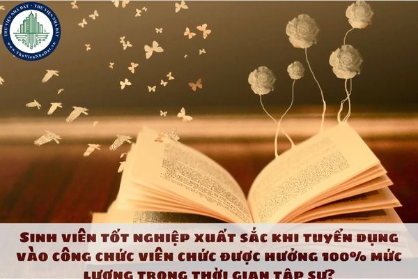 Sinh viên tốt nghiệp xuất sắc khi tuyển dụng vào công chức viên chức được hưởng 100% mức lương trong thời gian tập sự?