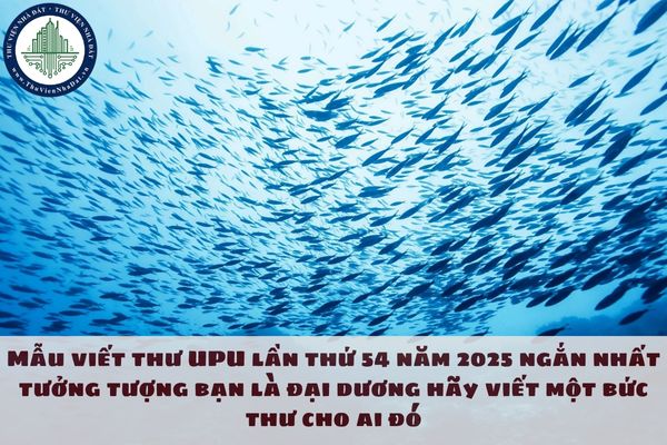 Mẫu viết thư UPU lần thứ 54 năm 2025 ngắn nhất tưởng tượng bạn là đại dương hãy viết một bức thư cho ai đó