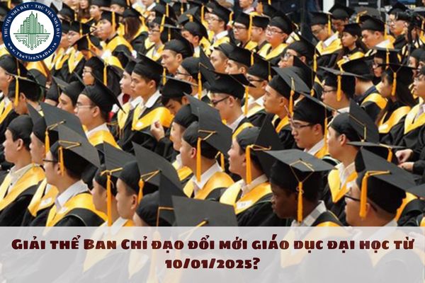 Giải thể Ban Chỉ đạo đổi mới giáo dục đại học từ 10/01/2025?