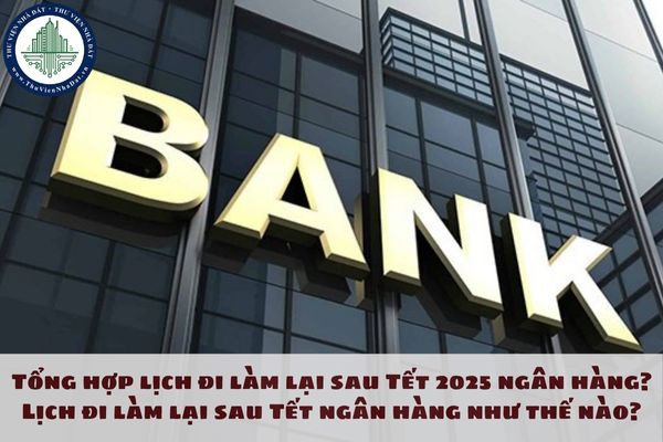 Tổng hợp lịch đi làm lại sau Tết 2025 ngân hàng? Lịch đi làm lại sau Tết ngân hàng như thế nào?