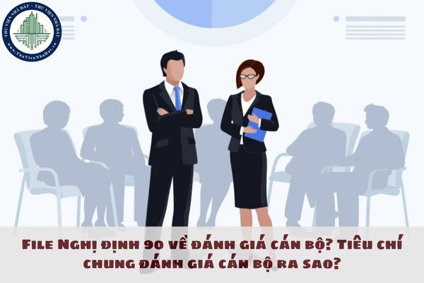 File Nghị định 90 về đánh giá cán bộ? Tiêu chí chung đánh giá cán bộ ra sao?