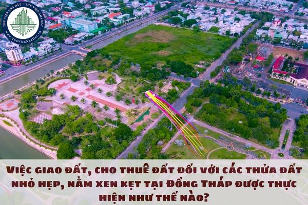 Việc giao đất, cho thuê đất đối với các thửa đất nhỏ hẹp, nằm xen kẹt tại Đồng Tháp được thực hiện như thế nào?