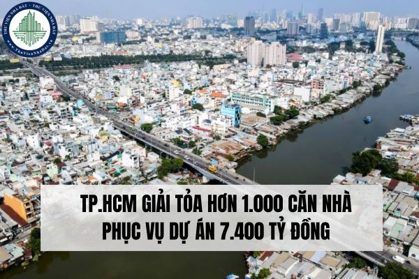 TP.HCM giải tỏa hơn 1.000 căn nhà phục vụ dự án 7.400 tỷ đồng