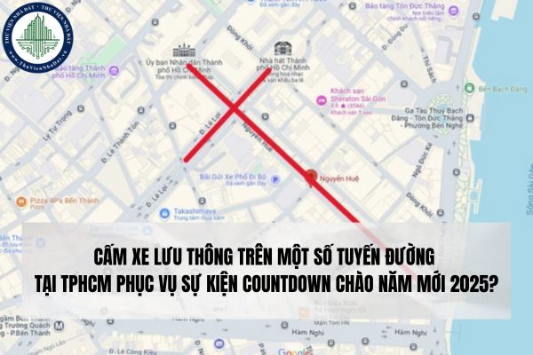 Cấm xe lưu thông trên một số tuyến đường tại TPHCM phục vụ sự kiện countdown chào năm mới 2025?