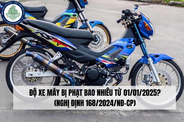 Độ xe máy bị phạt bao nhiêu từ 01/01/2025? (Nghị định 168/2024/NĐ-CP)