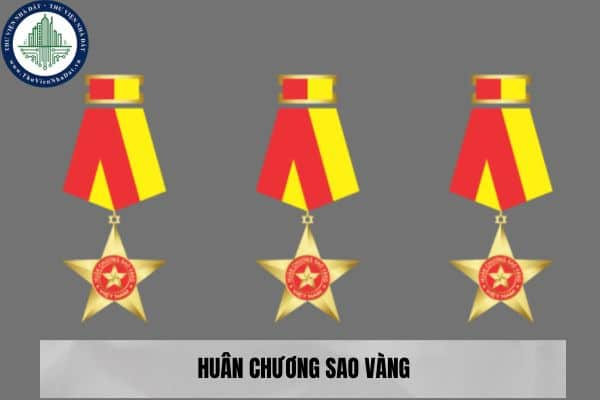 Mẫu Huân chương Sao vàng hiện nay như thế nào?