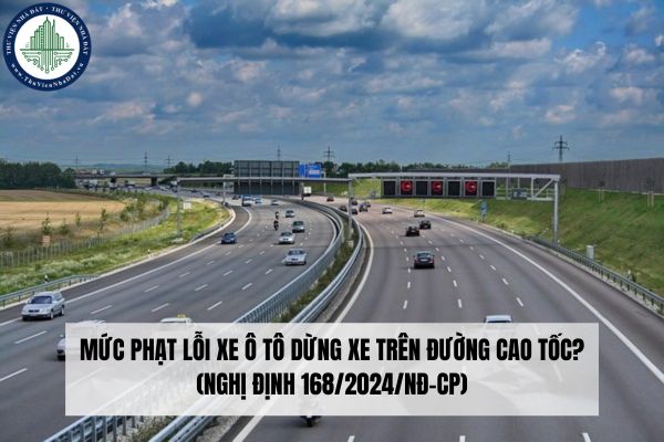 Mức phạt lỗi xe ô tô dừng xe trên đường cao tốc? (Nghị định 168/2024/NĐ-CP)