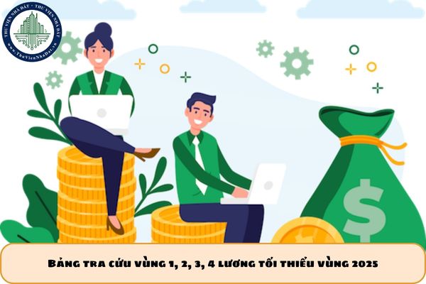 Bảng tra cứu vùng 1, 2, 3, 4 lương tối thiểu vùng 2025