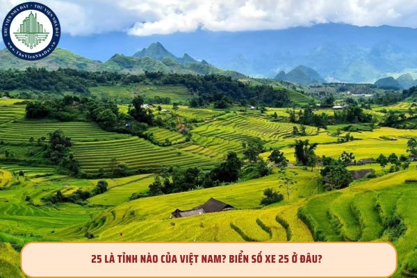 25 là tỉnh nào của Việt Nam? Biển số xe 25 ở đâu?