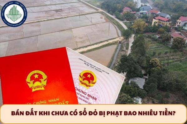 Bán đất khi chưa có sổ đỏ bị phạt bao nhiêu tiền?