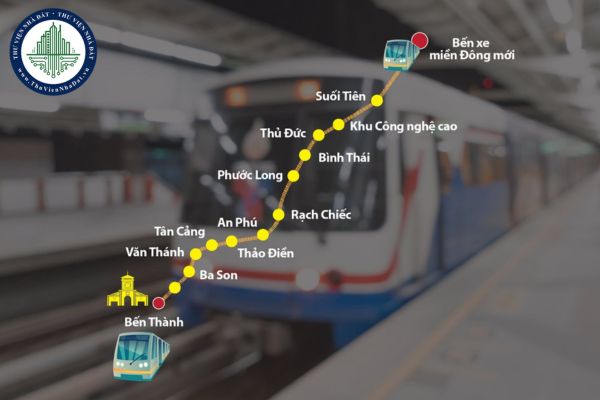 Lộ trình tuyến Metro số 1 Bến Thành - Suối Tiên đi qua những điểm nào? (hình từ internet)